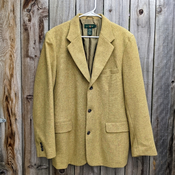 J. Crew Other - J. Crew Vintage Men's Wool Blend Blazer Mustard Size 40R
